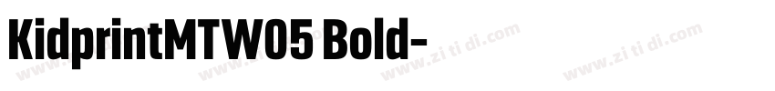 KidprintMTW05 Bold字体转换